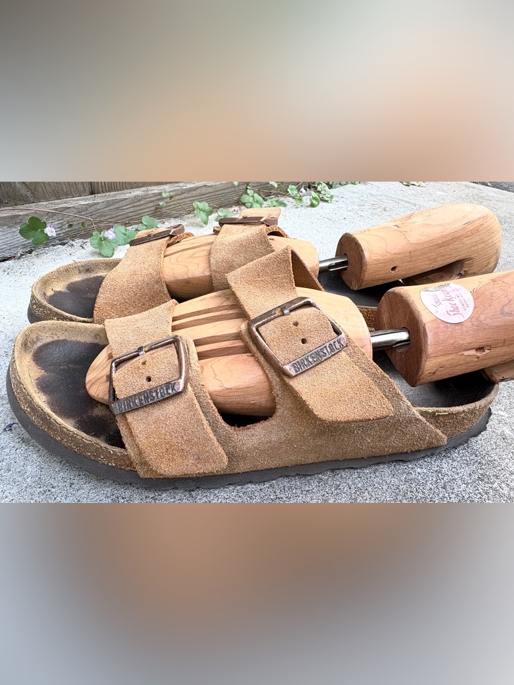 Birkenstock suede Arizona sandals